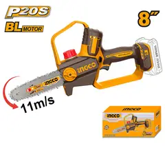 INGCO TOOLS - MOTOSIERRA INGCO 20V 8 20CM 11MS CGSLI2088