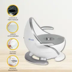 EBABY - Bacín entrenador con luz «COMFY» Silver