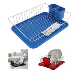 OEM - Secador de Loza Compacto con Bandeja de Drenaje y Porta Cubiertos