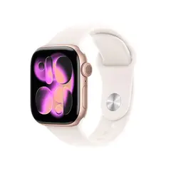 APPLE - Watch Series 11 46mm Gps Gold Rose Sport Band M/L light Blush