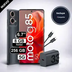 MOTOROLA - Celular MOTO G85 256GB 8GB 50 MP + 8MP 6,7" GRIS