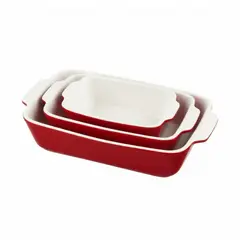 HOLSTEIN HOUSEWARES - Set de Refractorios de 3 piezas