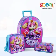 SCOOL - Set de Mochila Escolar Con Rueda 3D Paw Patrol