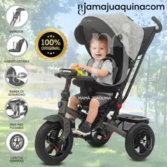 BABY - Triciclo Guiador para Niños «EVOLUTION» Edición Limitada Gray