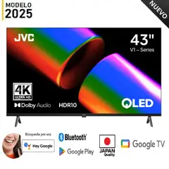 JVC - Nuevo Televisor 43 QLED FHD Google Tv LT-43KM4584