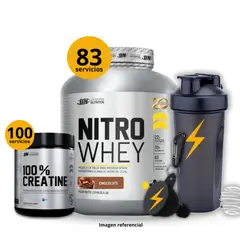 UNIVERSE NUTRITION - NITRO WHEY DE 2.5kg CHOCOLATE + CREATINA CREABOLIC UN 250gr + REGALOS