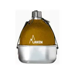 LAKEN - CANTIMPLORA DE ALUMINIO 1L C FUNDA FIELTRO CAQUI + MARMITA 0.6L -