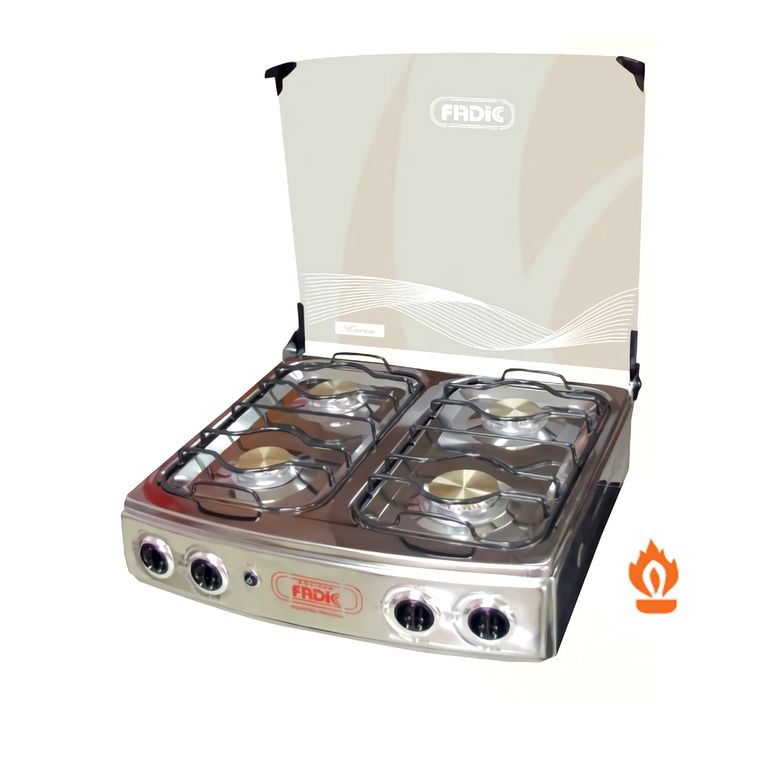 Cocina de mesa con tapa de vidrio Karen 22 4h