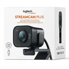 LOGITECH - CAMARA STREAMCAM PLUS - BLACK 1080P 60FPS