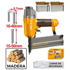INGCO TOOLS - Clavadora Engrapadora Neumática Ingco 100PSI ACN50401