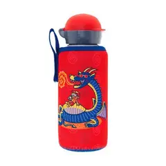 LAKEN - BOTELLA ALUMINIO HIT 0.45L Y FUNDA NEOPRENO DRAGON -
