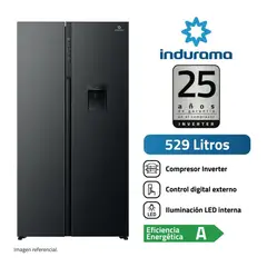 INDURAMA - Refrigeradora Negro Side by Side 529L RI-795DNI