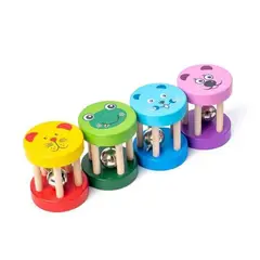 GENERICO - Divertido Sonajero de Madera con Diseño de Animales