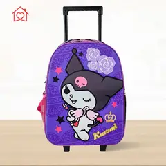 SCOOL - Mochila Para Niña Con Rueda 3D Kuromi