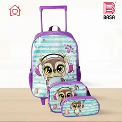 BASA - Set de Mochila Escolar Con Rueda Bonibu