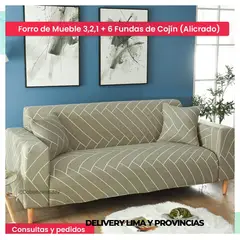 GENERICO - FORRO DE MUEBLE + FUNDA DE COJIN