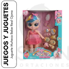 GENERICO - Juguete Muñeca Bebe Real Ojona