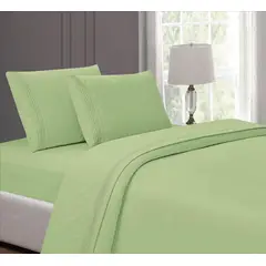 CASATEX - JUEGO DE SÁBANAS LUXURY CON BORDADO 3 PLAZAS