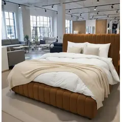 GENERICO - CAMA BOX TARIMA IBIZA CAMEL QUEEN