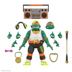 SUPER 7 - Teenage Mutant Ninja Turtles Ultimates - Rapper Mike Figura de 7