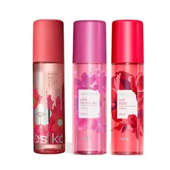 ESIKA - Perfume Flower City Vibes + red rose + pink blossom -