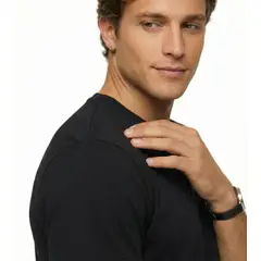 GENERICO - Pack 3 Polos Hombre Cuello Redondo 100% Algodon