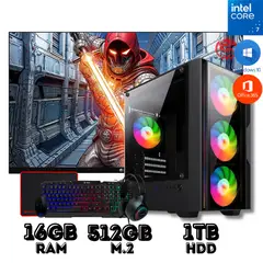 INTEL - COMPUTADORA CORE I7 16GB RAM512GB SSD 1TB HDD CON MONITOR