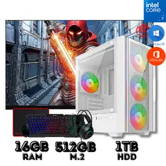 INTEL - COMPUTADORA CORE I7 16GB RAM512GB SSD 1TB HDD CON MONITOR
