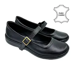 GENERICO - Zapato escolar de Niña Puro Cuero Guante