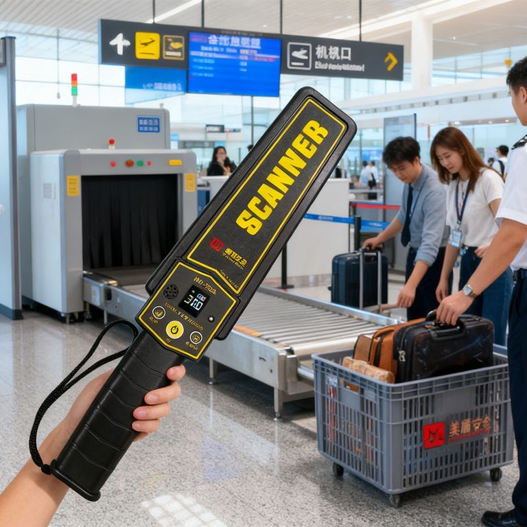 Escáner Manual de Metales Alta Sensibilidad - Alarma Sonora y Vibración