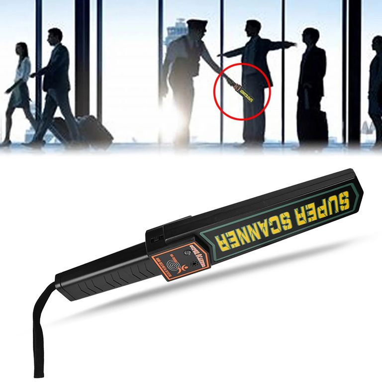 Detector de Metales Portátil Super Scanner - Seguridad para Aeropuertos y Eventos