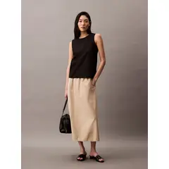 CALVIN KLEIN - BLUSA SLEEVELESS COTTON LINEN TANK CK