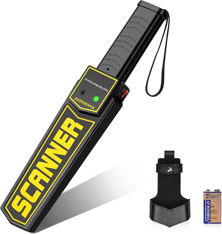 Detector de Metales Portátil Recargable - Escáner Corporal para Control de Acceso