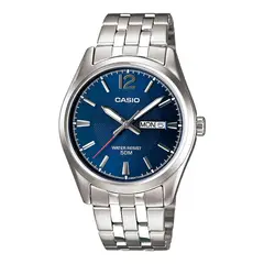 CASIO - MTP-1335D-2AVDF RELOJ PARA HOMBRE AXERO INOXIDABLE PLATEADO AZUL - CAS-256
