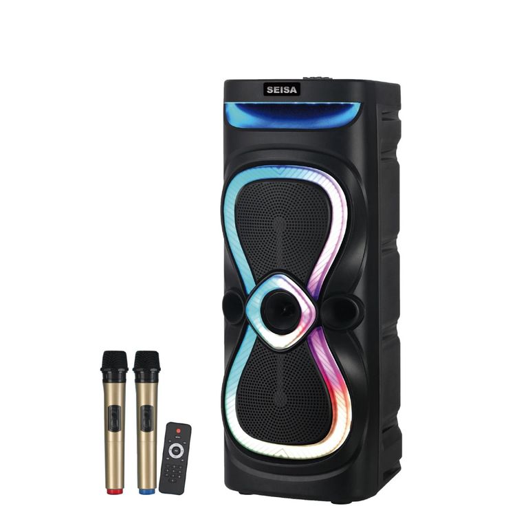 Parlante Torre YX-F2109 15000 W con Control Remoto y Micrófono Inalámbrico