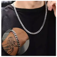 VIKINGO - CADENA Y PULSERA DE ACERO 316L PARA HOMBRES