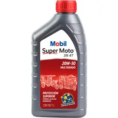 GENERICO - Aceite de Motor Mobil Super Moto 3 Ruedas 4T 20W-50 1LT
