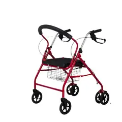 EASY FIT - Burrito Andador Ortopedico Plegable 4 Ruedas Frenos Asiento