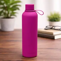 GENERICO - Botella de agua aislada de acero inoxidable con tapa