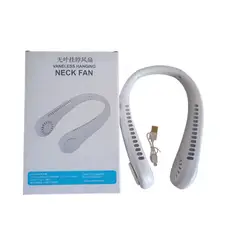 GENERICO - Mini Ventilador Portátil Para Cuello Recargable Blanco