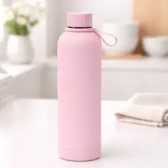 GENERICO - Botella de agua aislada de acero inoxidable con tapa