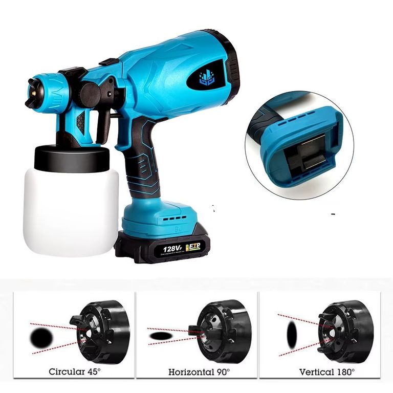 Pistola para Pintar Inalámbrica 21V - Pulverizador Portátil Recargable