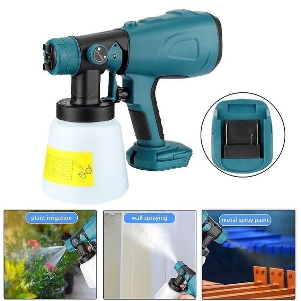 Pistola para Pintar Spray Gun 21V - Inalámbrica y Profesional para el Hogar