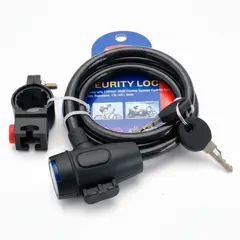 FUTUR - Candado de Seguridad para Moto con Núcleo Engrosado Niquelado