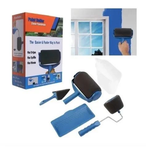 Set Rodillo para Pintar con Accesorios y Depósito Interno - Acabado Profesional