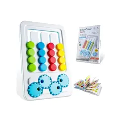 GENERICO - Divertido Juego de Mesa Rompecabeza 4 en Linea con Engranaje