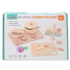 GENERICO - Juguete Cocina Y Utensilios De Madera Fishing Cooking