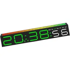 GENERICO - Reloj Digital LED Pantalla Grande Alarma Musica Movimiento Escritorio Dormitorio