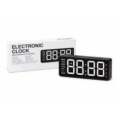 GENERICO - Reloj Despertador Digital LED Pantalla Grande Diseño Moderno Mesa de Noche