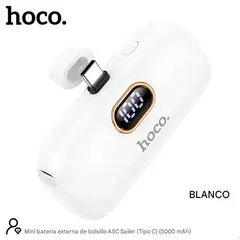 HOCO - A5C Mini Pocket Power Bank 5000mah Tipo C Panatalla Led